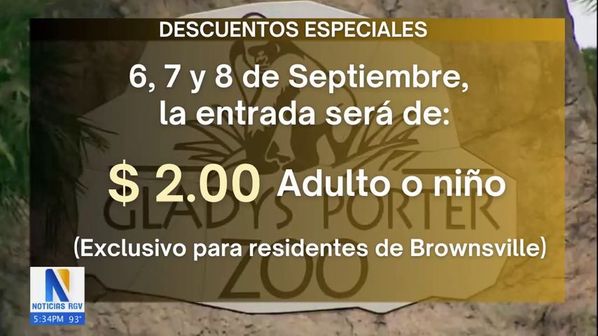 Gladys Porter Zoo ofrece descuentos especiales para residentes del Valle