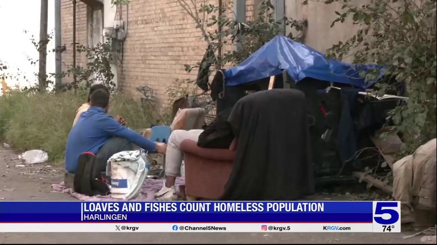 Volunteers canvass Harlingen to count city's homeless population