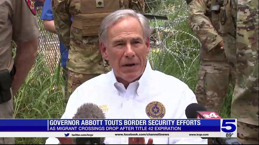 Gov. Abbott makes first Valley visit since expiration of Title 42