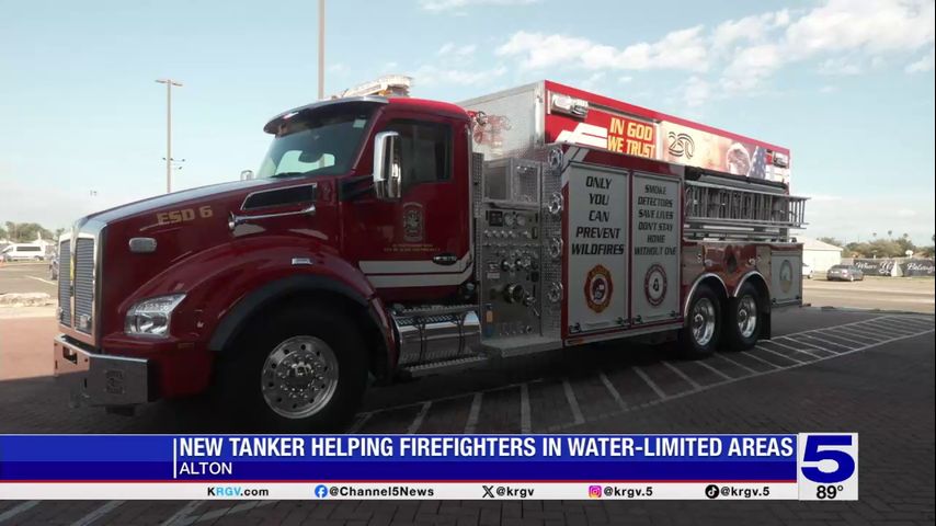 Alton Fire Department gets new 4,000-gallon water tanker to fight rural fires