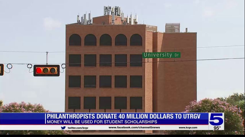 Philanthropists donate $40 million to UTRGV