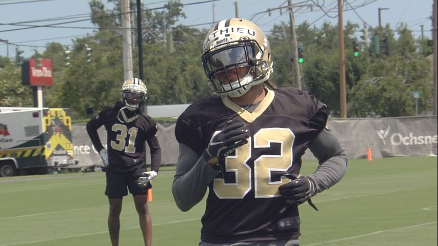 First look: Tyrann Mathieu practicing in black and gold