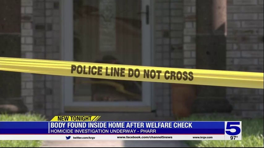 Pharr police investigating after deceased male found during welfare check