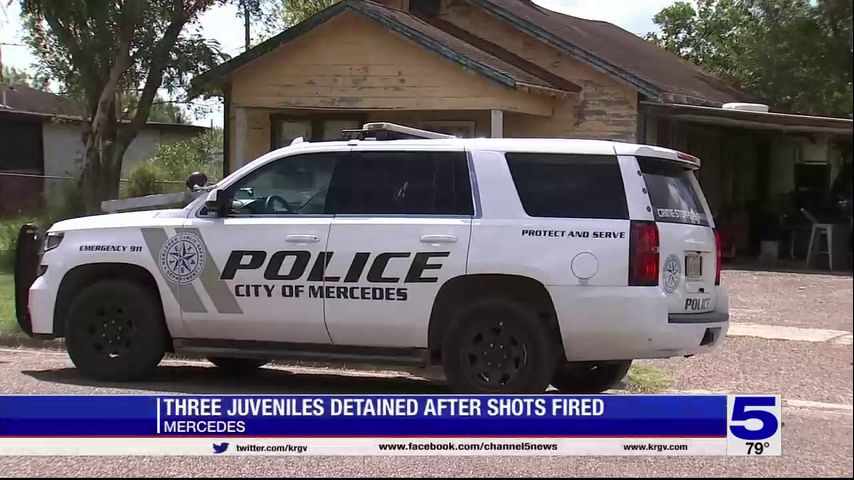 Three juveniles detained after shots fired in Mercedes home