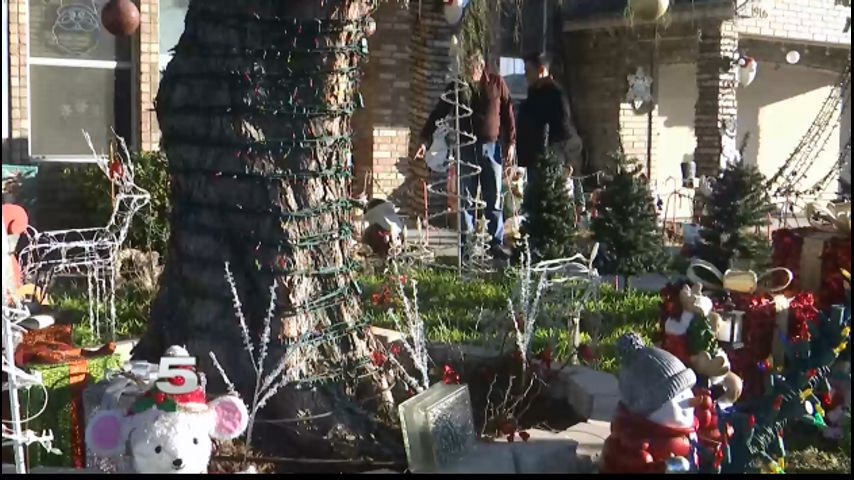 Fantasia Laminating Christmas Cheer in McAllen Neighborhood