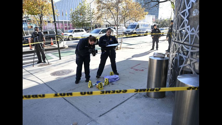 A stabbing spree across Manhattan left 2 people dead and 1 in critical condition. A suspect is in custody, police say