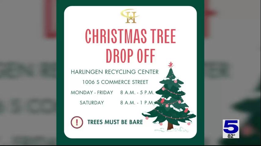 Harlingen residents can dispose of Christmas trees at recycling center