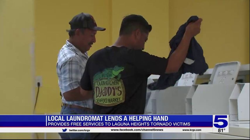 Port Isabel laundromat offering free laundry services to Laguna Heights ...