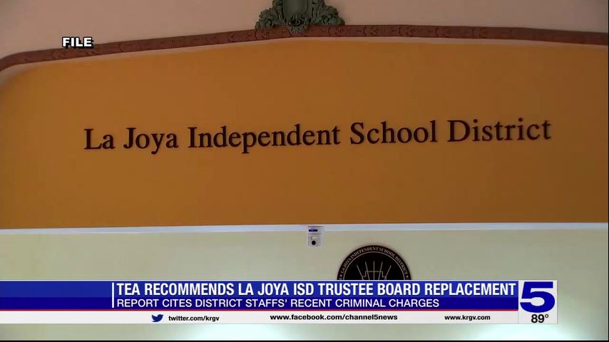 TEA report recommends La Joya school board be replaced by board of managers