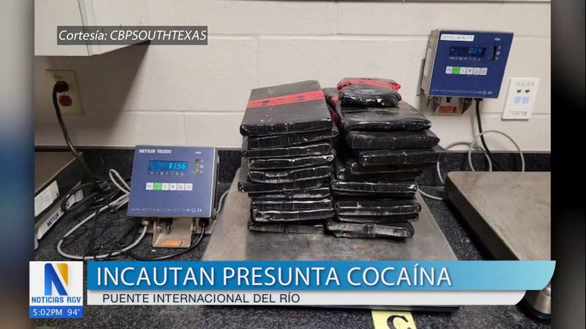 Patrulla fronteriza incauta presunta cocaína en Puente Internacional del Río