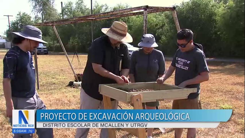 Estudiantes de UTRGV participan en proyecto de excavación arqueológica en McAllen