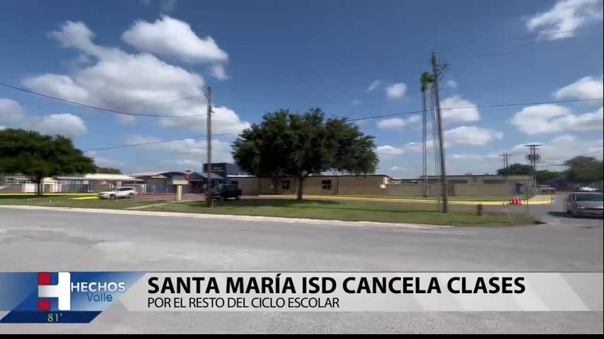 Santa Maria ISD cancela clases por el resto del ciclo escolar