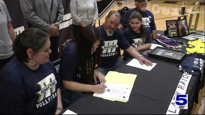 PSJA North's Garcia signs for Mass. Maritime Academy Volleyball