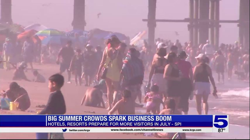 Summer crowds sparking business boom at South Padre Island