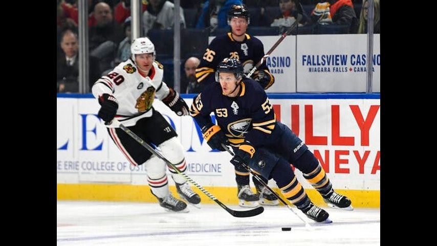Sabres' Skinner tells AP he welcomes higher expectations