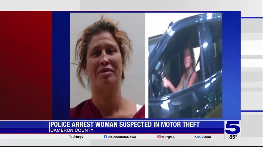 Female person of interest in vehicle theft arrested in Cameron County