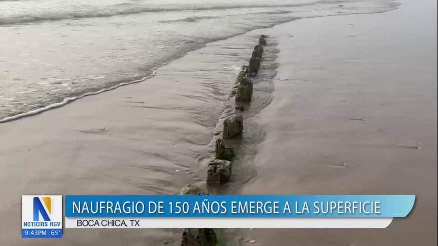 Naufragio de 150 años emerge a la superficie de Boca Chica