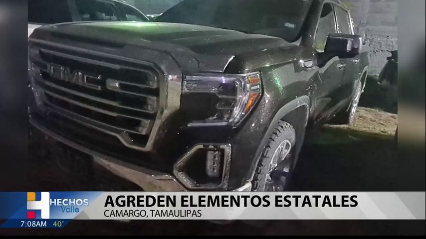 Agreden a elementos estatales en Camargo, Tamaulipas