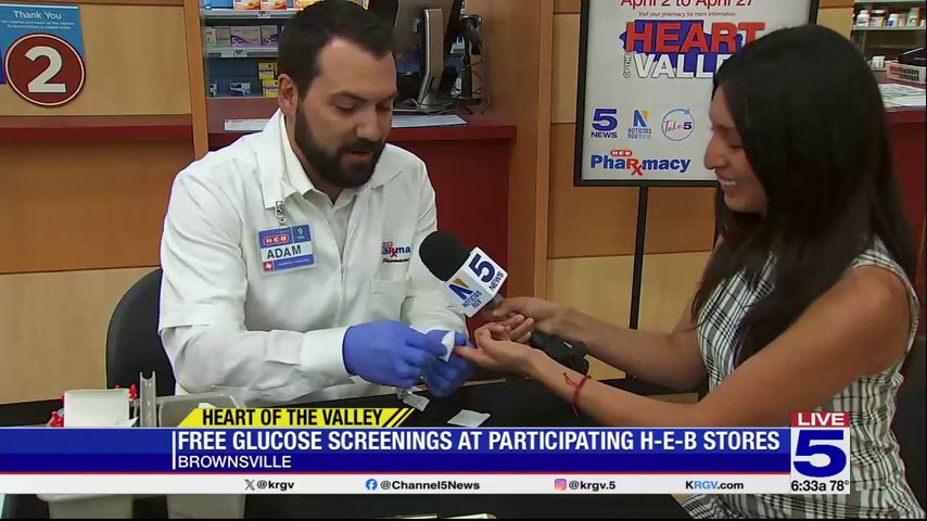 Heart of the Valley: Participating H-E-B stores continue offering free glucose screenings