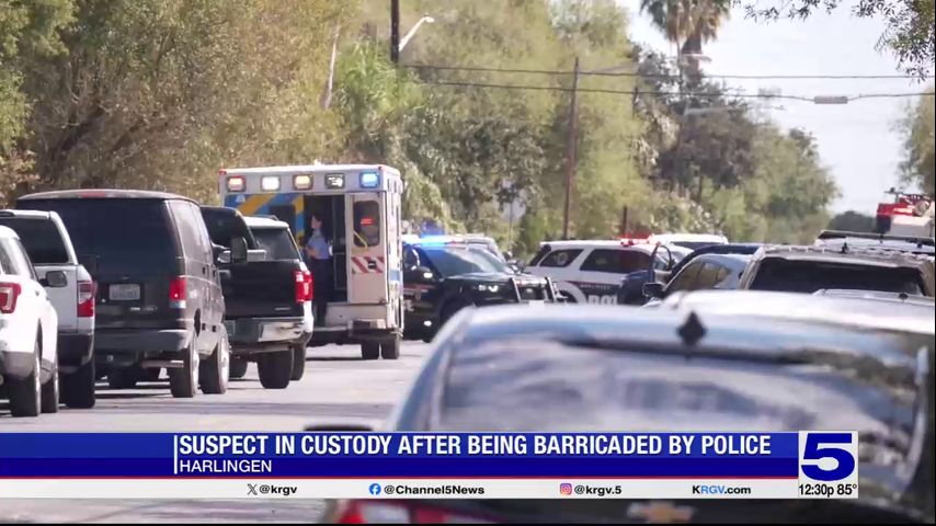 Barricaded suspect in custody, Harlingen police say