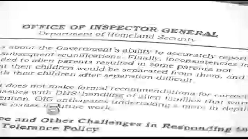 OIG Files Report on Trump Administration’s Zero Tolerance Policy