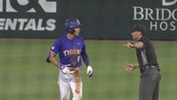 LSU bats come alive late to beat Alabama in series opener