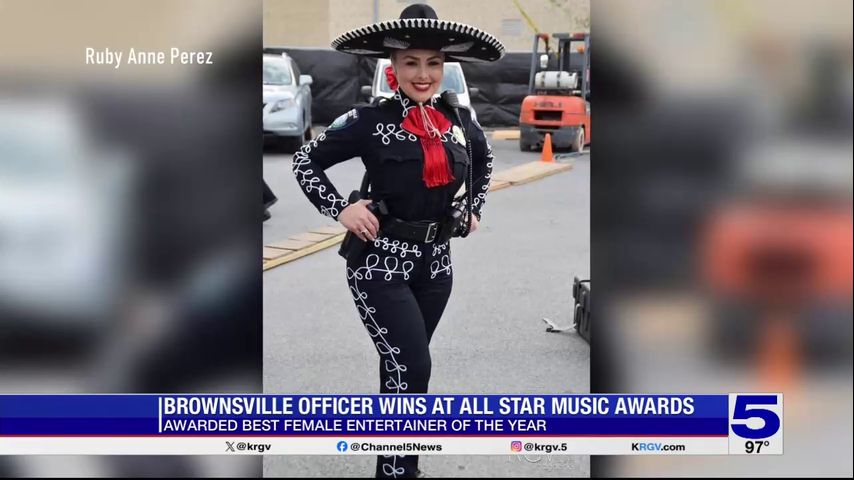 Brownsville police officer who also works as a Tejano singer was named Entertainer of the Year