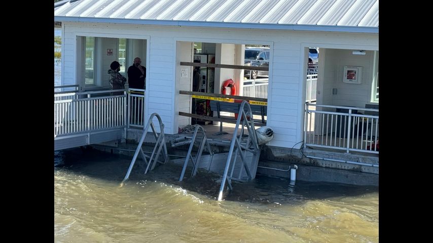 Eyewitness video captures frantic efforts to save lives after deadly collapse of dock walkway