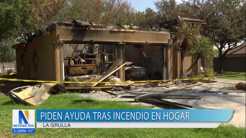 Familia en La Grulla pide ayuda tras devastador incendio en hogar