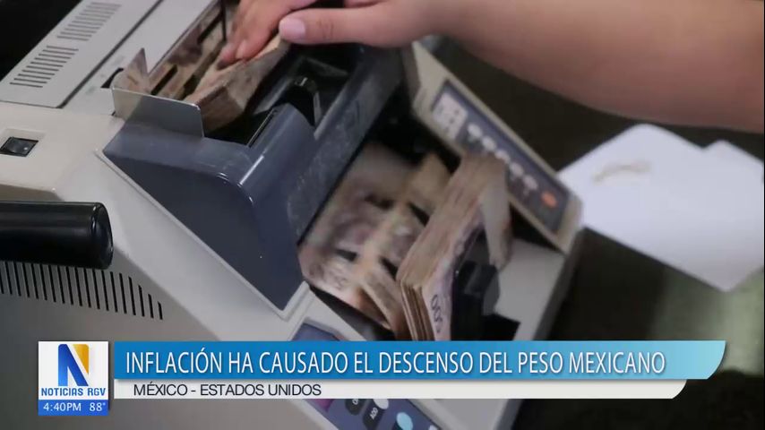 Inflación ha causado el descenso del peso Mexicano