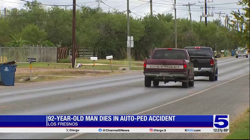 Elderly man killed in auto-pedestrian crash in Los Fresnos