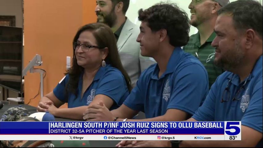 Harlingen South's Josh Ruiz signs to play baseball at OLLU