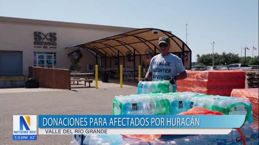 Negocio en Mission coleccionando donaciones para los afectados por huracán Milton