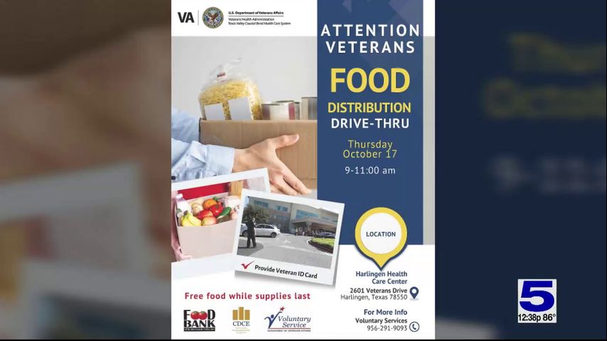 Food distribution for veterans scheduled in Harlingen