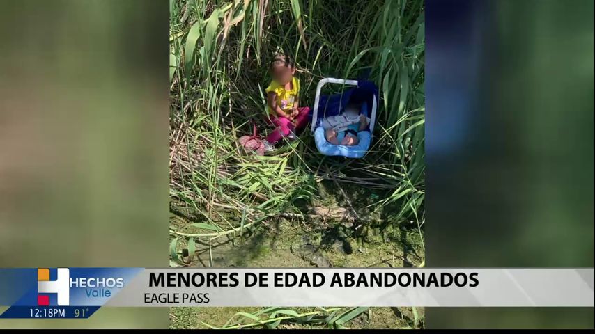 Un recién nacido y una bebe de dos años son abandonados y encontrados por la patrulla fronteriza. 