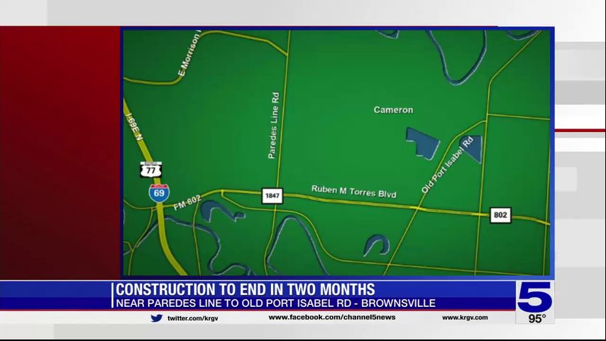 Brownsville construction to be completed in 60 days