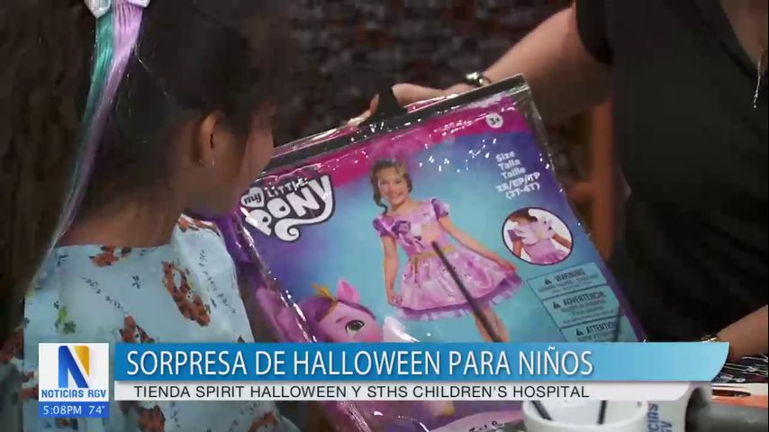 Spirit Halloween y STHS Children's Hospital realizan sorpresa de Halloween para niños