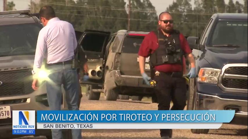 Tiroteo y persecución policial en San Benito