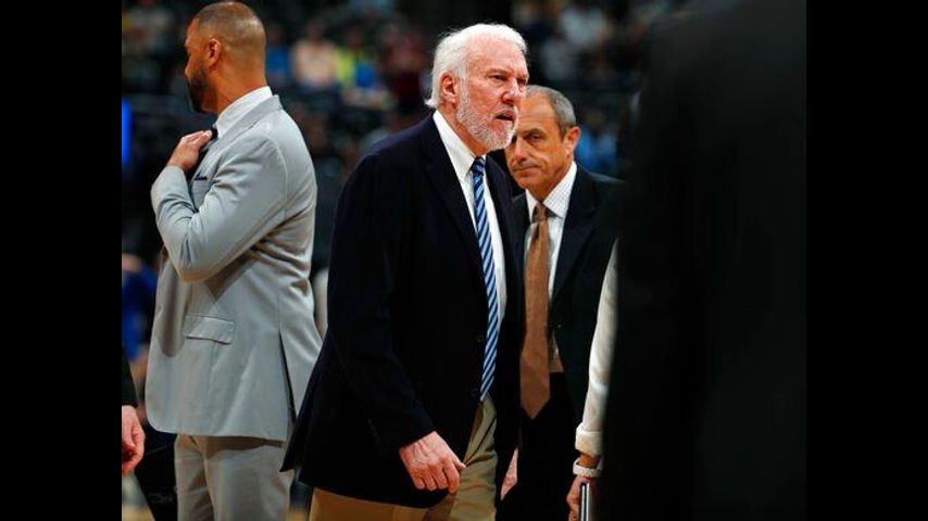 Popovich ejected 63 seconds into game against Denver