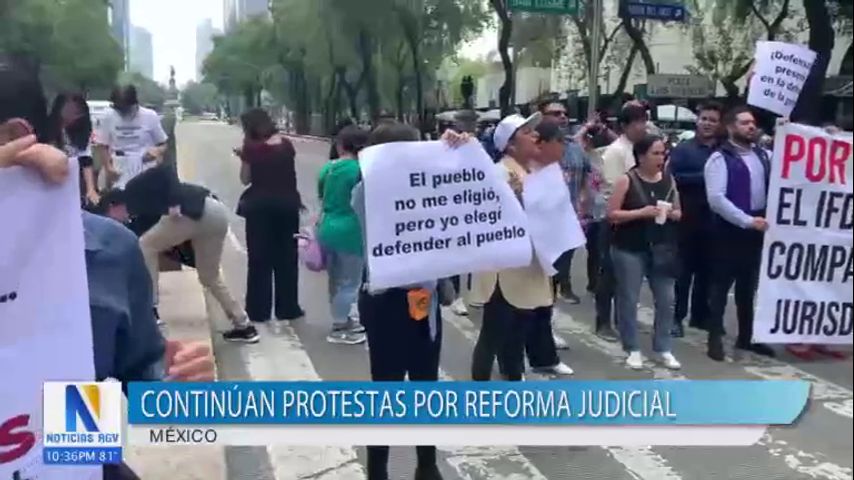 Aumentan las protestas en México mientras se debate la reforma al poder judicial