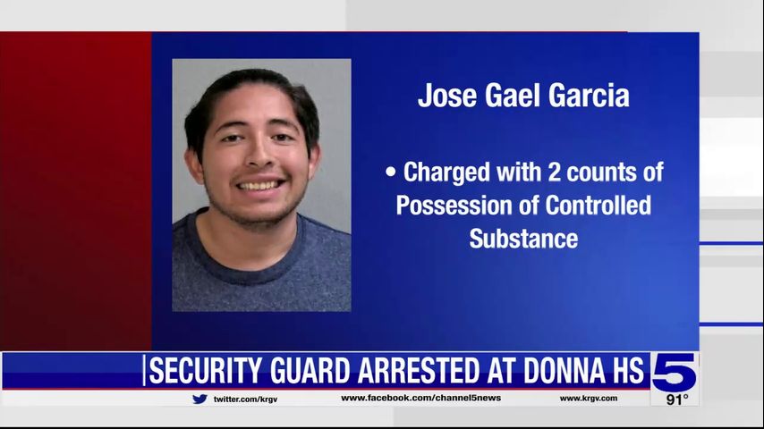 Security guard arrested at Donna High School on drug charges