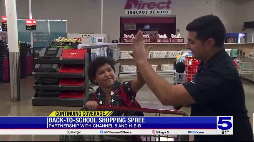 Back to School: H-E-B, Communities in Schools partners with KRGV to provide shopping spree to Donna ISD student