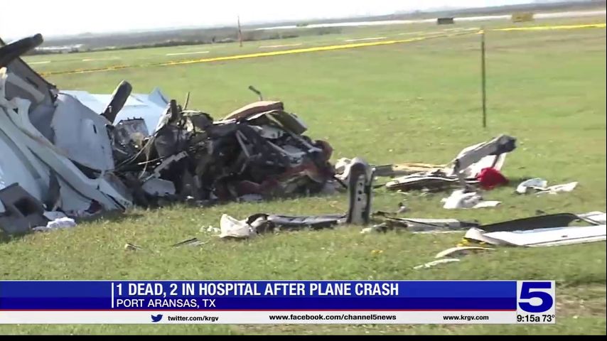 1 dead, 2 in hospital after plane crash in Port Aransas