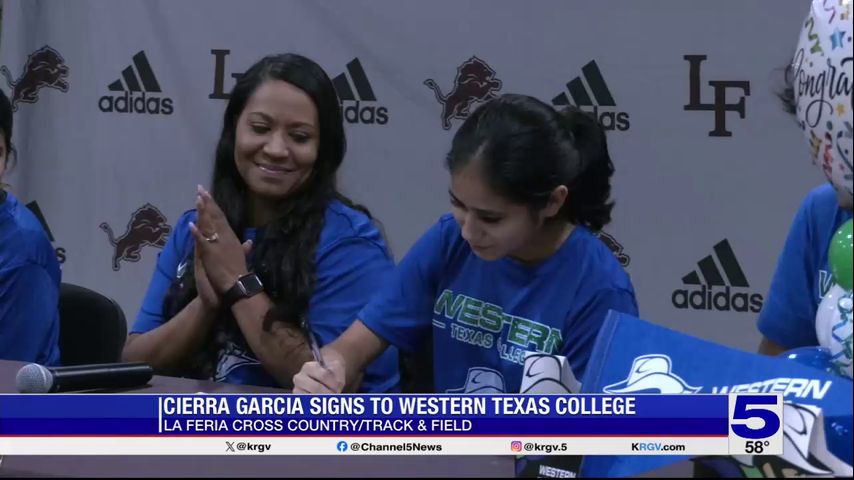 La Feria's Cierra Garcia signs with Western Texas College