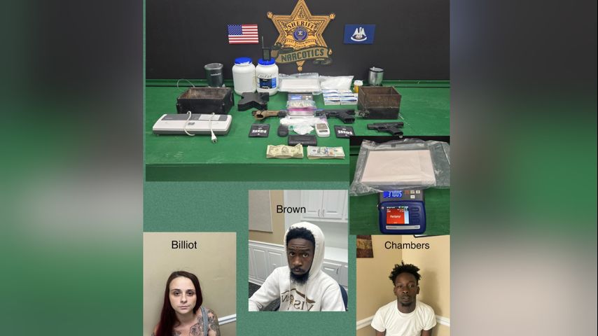 Two men and a woman arrested in drug raid that seized nearly three pounds of fentanyl