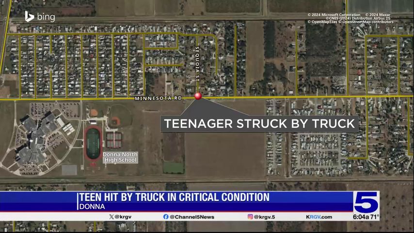 DPS: Donna ISD student in critical condition following auto-pedestrian crash