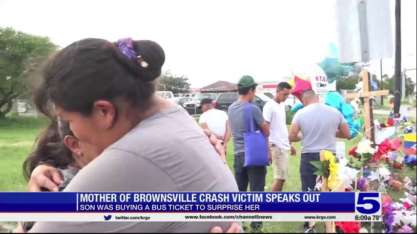 El Paso mother mourns son killed in Brownsville bus stop crash