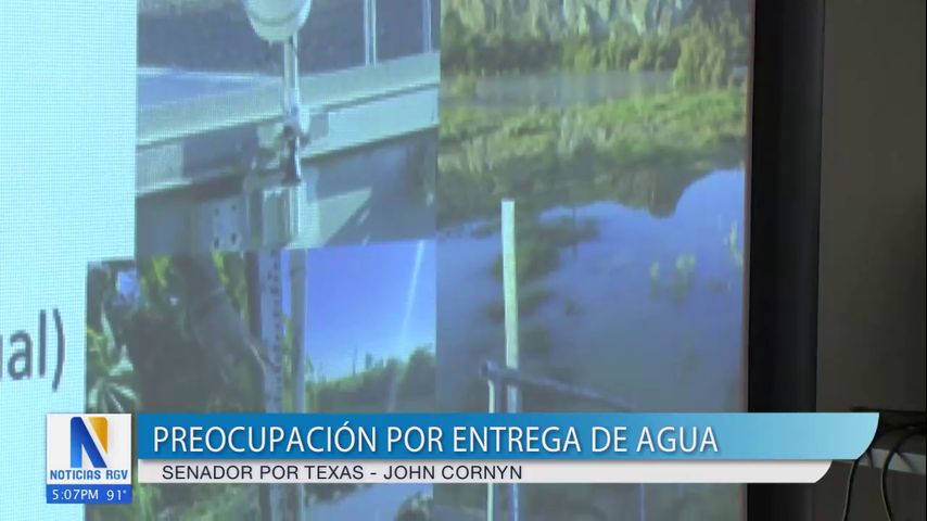 Senador John Cornyn expresa preocupación por entrega de agua al estado de Texas
