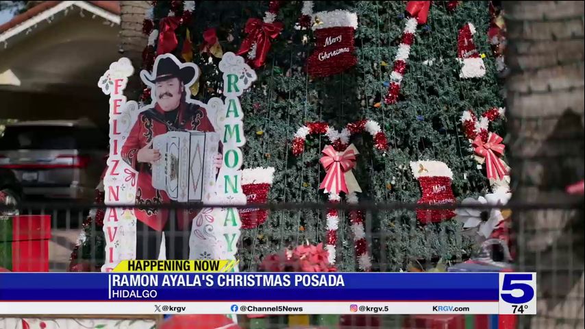 Crowds line up for Ramon Ayala's annual Christmas posada