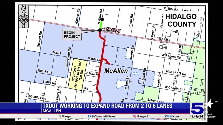 TxDOT working to expand Ware Road in McAllen - Vimarsana News
